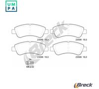 BRAKE PAD SET DISC BRAKE 23599 00 701 00 FOR PEUGEOT PARTNER/PATAGONICA/URBANA