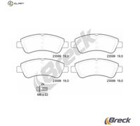 BRAKE PAD SET DISC BRAKE 23599 00 701 00 FOR PEUGEOT PARTNER/PATAGONICA/URBANA