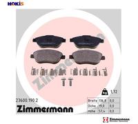 ZIMMERMANN 23600.190.2 Brake pad set