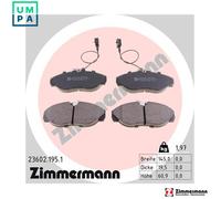 BRAKE PAD SET DISC BRAKE 23602.195.1 FOR PEUGEOT BOXER/Bus/FURGON/Van FIAT