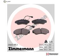 BRAKE PAD SET DISC BRAKE 23603.195.1 FOR PEUGEOT BOXER/Bus/Platform/Chassis 2.8L