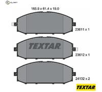 Front Brake Pads Set for Nissan:PATROL GR V 5 41060VC091 D1060VC290 AY040NS083