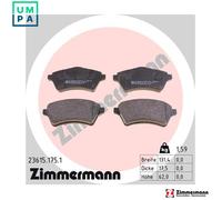 BRAKE PAD SET DISC BRAKE 23615.175.1 FOR LAND ROVER FREELANDER/SUV/Soft/Top 1.8L