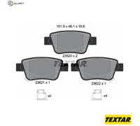 Textar Rear Brake Pads 2362002 - Fits Toyota Alphard/Velfire Previa Avensis Corolla Tarago