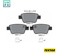 Textar Rear Brake Pads 2362002 - Fits Toyota Alphard/Velfire Previa Avensis Corolla Tarago