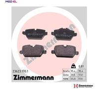 ZIMMERMANN 23623.170.1 Brake pad set