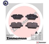 ZIMMERMANN 23623.170.1 Brake pad set