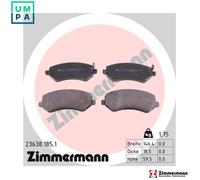 ZIMMERMANN 23638.185.1 Brake pad set