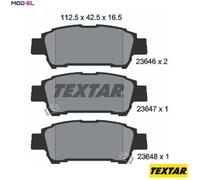 For Toyota Genuine OE Textar Brake Pads Full Set Of 4 Rear 2364601