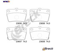 BRAKE PAD SET DISC BRAKE 23656 00 702 10 FOR TOYOTA RAV/4/II/SUV/Mk 1.8L 4cyl