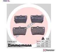 ZIMMERMANN 23656.140.1 Brake pad set