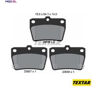 Textar Rear Brake Pads fits Toyota RAV4 2.4 FWD Mk II _A2_ 2365601