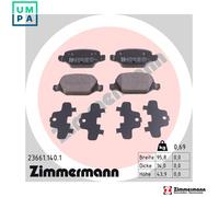 ZIMMERMANN 23661.140.1 Brake pad set