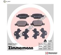 ZIMMERMANN 23661.140.1 Brake pad set