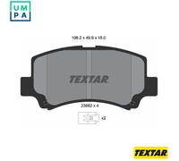 TEXTAR 2366201 Brake pad set