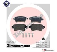 ZIMMERMANN 23669.170.1 Brake pad set