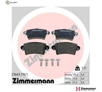 ZIMMERMANN 23669.170.1 Brake pad set