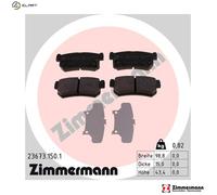 ZIMMERMANN 23673.150.1 Brake pad set