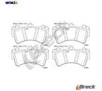 Brake pads 23693 00 553 00 BRECK for AUDI PORSCHE VW