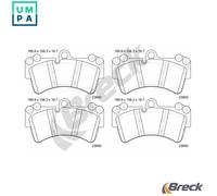 Brake pads 23693 00 553 00 BRECK for AUDI PORSCHE VW