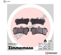 ZIMMERMANN 23693.165.1 Brake pad set