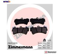 ZIMMERMANN 23693.165.9 Brake pad set