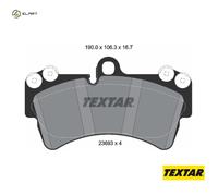 Textar Car Brake Pad Front Counterweights For Audi 2369302