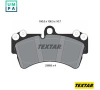 Textar Car Brake Pad Front Counterweights For Audi 2369302