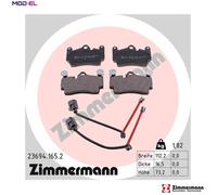 ZIMMERMANN 23694.165.2 Brake pad set