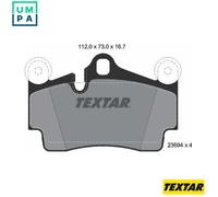 Textar Rear Brake Pads fits Audi Q7 Porsche Cayenne VW Touareg 2369402