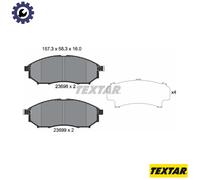 BRAKE PAD SET DISC BRAKE 2369801 FOR MITSUBISHI RENAULT KOLEOS/SUV INFINITI