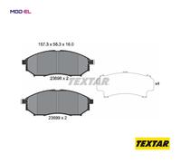 BRAKE PAD SET DISC BRAKE 2369801 FOR MITSUBISHI RENAULT KOLEOS/SUV INFINITI