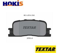 BRAKE PAD SET DISC BRAKE 2370201 FOR TOYOTA HIGHLANDER/KLUGER CAMRY LEXUS
