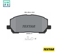 Textar Front Brake Pads 2370301 for Lexus RX, Toyota Highlander/ Kluger