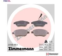 ZIMMERMANN 23708.190.1 Brake pad set