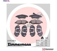 ZIMMERMANN 23711.190.1 Brake pad set