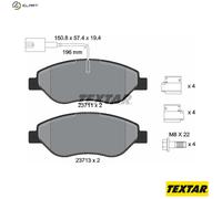 BRAKE PAD SET DISC BRAKE 2371104 FOR ALFA ROMEO FIAT BRAVO/II STILO/VAN/Multi