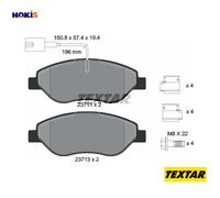 Textar Front Brake Pads fits Fiat Bravo Alfa Romeo MiTo Lancia Delta Stilo