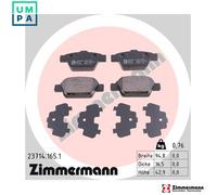 ZIMMERMANN 23714.165.1 Brake pad set