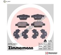 ZIMMERMANN 23714.165.1 Brake pad set