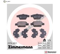 ZIMMERMANN 23714.165.1 Brake pad set