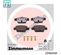 ZIMMERMANN 23714.965.1 Brake pad set