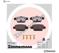 ZIMMERMANN 23714.965.1 Brake pad set