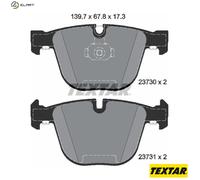 BRAKE PAD SET DISC BRAKE 2373001 FOR BMW N73B60B/A 6.0L 12cyl 7 E65, E66, E67