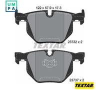 Brake Pad Set Rear Teves System Fits BMW 5 Series 6 Series TEXTAR 2373201