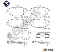 Brake Pad Set, disc brake BRECK 23743 00 701 10 for E-CLASS (W211) 3 2005-2008