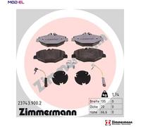 BRAKE PAD SET DISC BRAKE 23743.900.2 FOR MERCEDES-BENZ M 271.956 1.8L 4cyl 2.5L