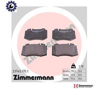 ZIMMERMANN 23745.175.1 Brake pad set