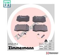 Brake pads 23745.175.2 ZIMMERMANN for MERCEDES-BENZ S-CLASS C-CLASS SL E-CLASS