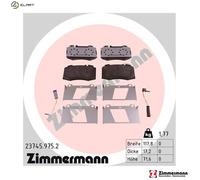 ZIMMERMANN 23745.975.2 Brake pad set